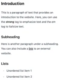 Article content with Tailwind prose class